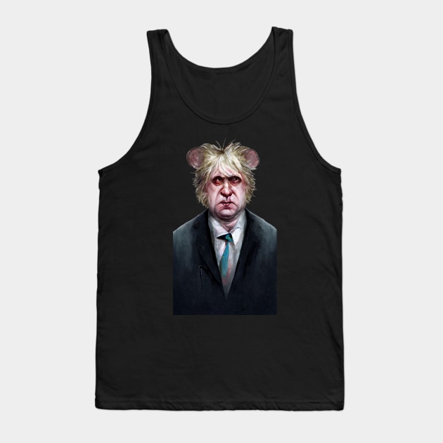 Boris Johnson Tory Rat Tank Top by RichieDuprey